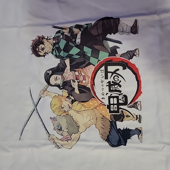 NEW DEMON SLAYER WOMEN'S SHIRT SIZE asian medium tanjiro,Inosuke and nezuko - Picture 3 of 4